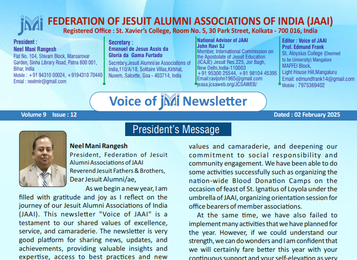 Voice of JAAI Feburary 2025